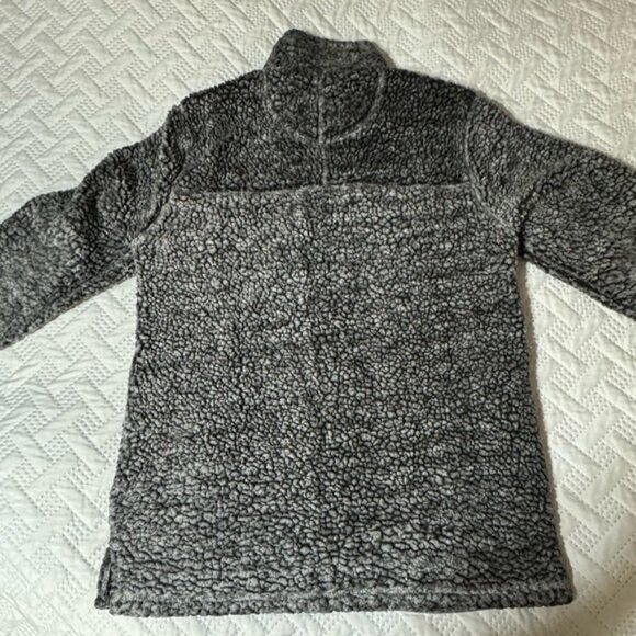 Grizzly Sherpa Adult Medium 1/4 Quarter Zip Fuzzy Warm Long Sleeve Sweater Shirt - Picture 5 of 8